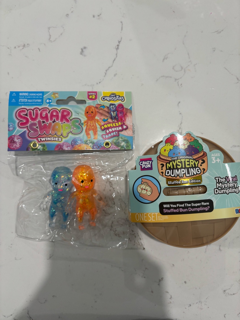 Sugar Swaps Twinsties Glitter Figures - Orange & Blue